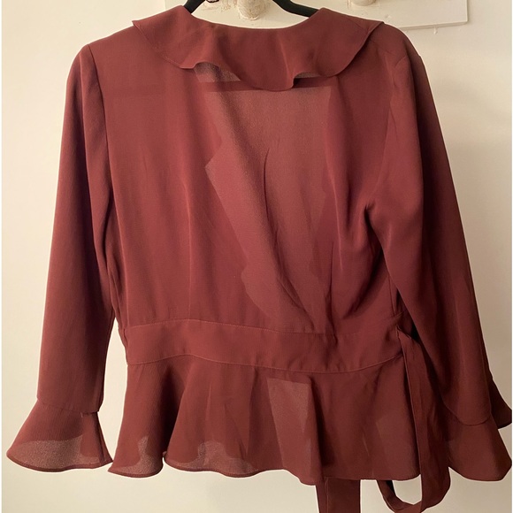 ARITZIA LITTLE MOON Julep Blouse in Truffle - Picture 4 of 9